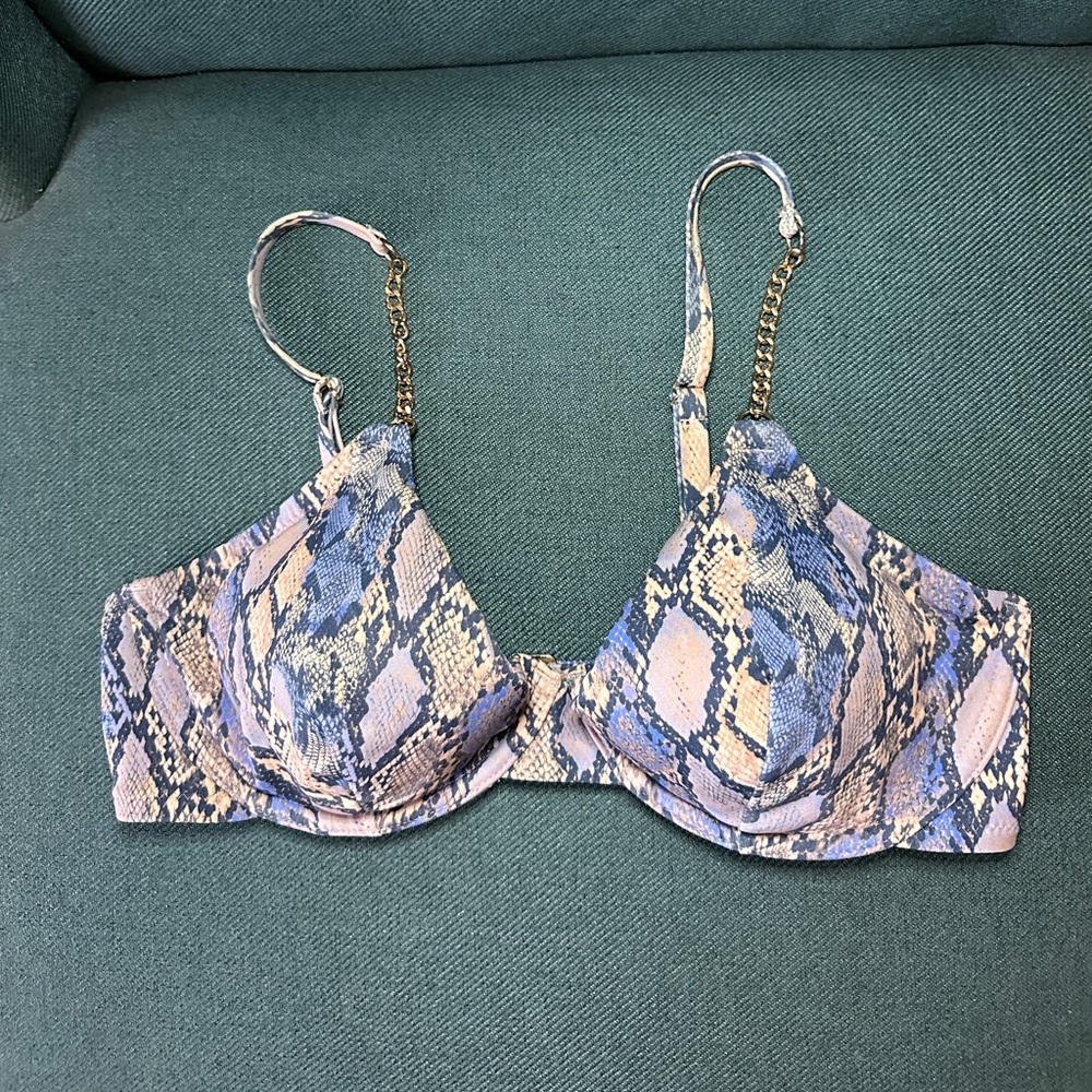Snake skin bathing suit top